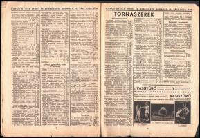 cca 1930-1940 Bp. IV. Váci utca, Lopos Gyula Sport- és Játéküzletének árjegyzéke, szakadással, 16p