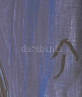 Aknay jelzéssel: Ikon. Olaj, papír, üvegezett fa keretben, 40x30 cm