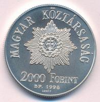 1998. 2000Ft Ag "1848-49. forradalom és szabadságharc 150. évfordulója" tanúsítvánnyal, mű...