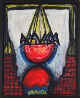 El Kazovszkij jelzéssel: Csillár, olaj, farost, keretben. 50x40 cm