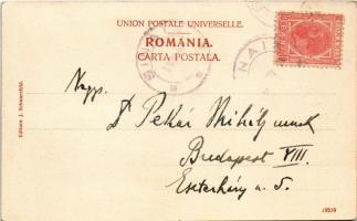 1904 Sinaia, Vederea Monastirei si Baile Eforiei / monastery, spa, bath. Editura J. Schwarzfeld