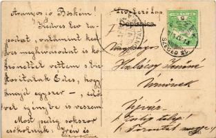 1913 Vinkovce, Vinkovci; Palaca Brodske im. opcine, Apoteka, Knjizara / Brod palota, gyógyszertár, J...