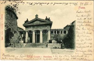 1899 Fiume, Rijeka; Schloss Tersatto, Mausoleum / castle, mausoleum (fl)