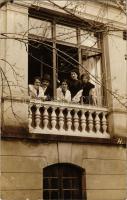 1911 Abbazia, Opatija; fürdő szálloda vendégei / guests of the spa hotel. Atelier Betty photo (EB)