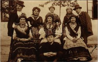 1909 Szekszárd vidéki népviselet, magyar folklór. photo (EK)