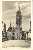 1942 Budapest I. Koronázó templom, Mátyás templom, Szentháromság szobor (EK)