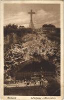 1936 Budapest XI. Gellért-hegyi lourdesi barlang, Magyarok Nagyasszonya sziklatemplom (EB)