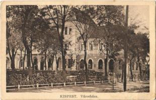 Budapest XIX. Kispest, Városháza. Bánás Józsefné kiadása (EB)
