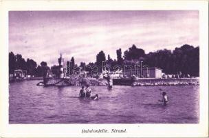 1938 Balatonlelle, Strand, fürdőzők