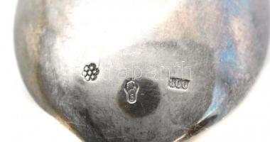 Ezüst (Ag) jelzett keresztelő evőeszköz készlet 124 g + kés díszdobozban