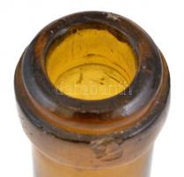 "Egyesült Budapesti Dreher Antal Féle Sör" feliratú üvegpalack, csorbákkal, kopásnyomokkal...