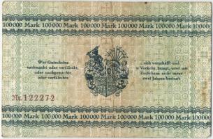 Német Birodalom/Weimari Köztársaság/Zwickau 1923.7.25. 100.000M T:II/III