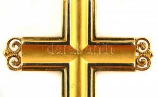 14 K arany (Au) kereszt nyakláncra. Jelzett, 4 cm, 1,22 g