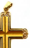 14 K arany (Au) kereszt nyakláncra. Jelzett, 4 cm, 1,22 g