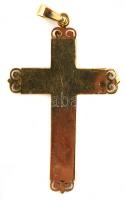 14 K arany (Au) kereszt nyakláncra. Jelzett, 4 cm, 1,22 g