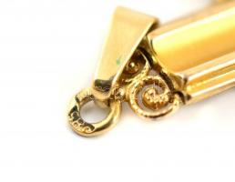 14 K arany (Au) kereszt nyakláncra. Jelzett, 4 cm, 1,22 g