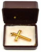 14 K arany (Au) kereszt nyakláncra. Jelzett, 4 cm, 1,22 g