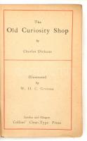 Dickens, Charles: The Old Curiosity Shop. London-Glasgow, Collins Clear Type Pres. Kiadói bőr kötés, illusztrált, gerincnél, sarkainál sérült, kopottas állapotban / leather binding, illustrated, damaged condition