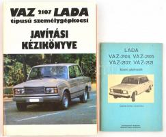 Lada típusú személygépkocsik üzemeltetési és javítási kézikönyve, 2 db. Kiadói papír és kartonált kötésben, jó állapotban.