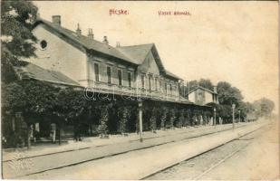 1914 Bicske, vasútállomás. Balázs Sándor kiadása