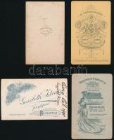 cca 1860-1890 4 db, katonákat ábrázoló vizitkártya /  soldiers on vintage photos