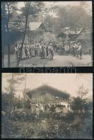 Németország, Svájc (Mürren, Rastatt, Kandersteg, stb.), 8 db nyomat és fotó, 12×17 és 13×18 cm