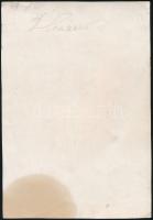 cca 1930 Horthy Miklós kormányzó nyomtatott portréja, papír. Horthy nyomtatott aláírásával, enyhén s...