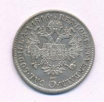 Ausztria 1846A 5kr Ag "I. Ferdinánd" (2,19g) T:2 
Austria 1846A 5 Kreuzer Ag "Ferdin...