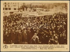 cca 1950-1960 7 db Május 1. témájú nyomtatott fotó 17x23 cm