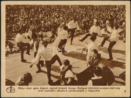 cca 1950-1960 7 db Május 1. témájú nyomtatott fotó 17x23 cm