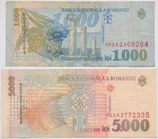 Románia 1992. 500L + 1994. 10.000L + 1998. 1000L + 5000L + 2000. 10.000L T:vegyes
Romania 1992. 500...