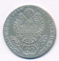 1804G 20kr Ag "I. Ferenc" (6,65g) T:2-