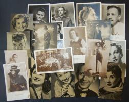 50db főleg magyar színész képeslap közte 6db dedikált