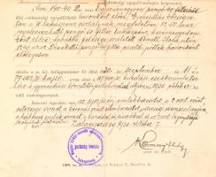 cca 1930 Budapest, CSERBA igényjogosultsági igazolvány rokkantsági nyugdíjokmánnyal