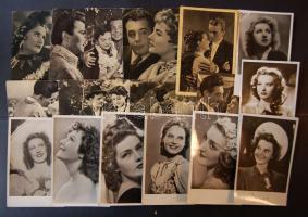 50db főleg magyar színész képeslap közte 6db dedikált