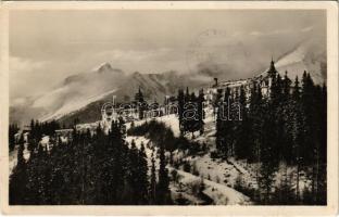 1949 Tátra, Magas-Tátra, Vysoké Tatry; Strbské Pleso / Csorba-tó, szálloda / lake, hotel