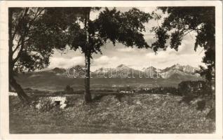 1949 Tátra, Magas-Tátra, Vysoké Tatry; od Popradu / Poprádnál / High Tatras near Poprad (EK)