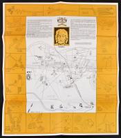 cca 1980 Nazca-vonalak (Peru) térképe, 48×41 cm