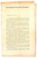 1914. Budapest, levél az Orsz. Hadsegélyző Bizottság népjóléti albizottságától kolera járvány ügyében