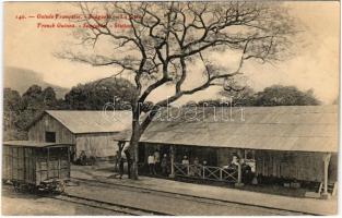 Souguéta, Guinée Francaise, La Gare / railway station