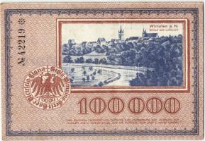 Német Birodalom/Weimari Köztársaság/Wimpfen 1923.8.11. 100.000M T:I-