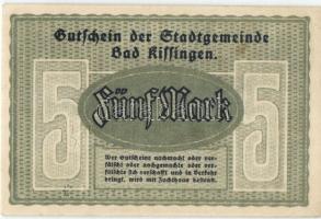 Német Birodalom/Weimari Köztársaság/Bad Kissingen 1918.11.20. 5M T:I-