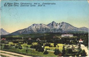 1907 Tátralomnic, Tatranská Lomnica (Magas Tátra, Vysoké Tatry); Lomnici-csúcs / Lomnitzer Spitze / Lomnicky stít / mountain peak (EK)
