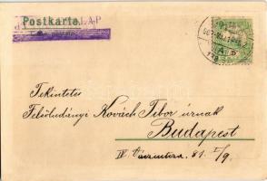 1902 Prayer in the forest. 4779. litho s: Mailick