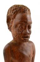 Faragott afrikai keményfa szobor 31 cm