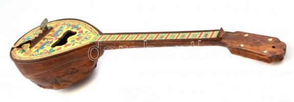 Játék mandolin zenélő szerkezettel. Műanyag. 32 cm