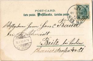 1900 Postman with letters. Serie XVI. "Lied der Liebe" Kunstverlag Rafael Neuber litho s: ...