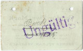 Német Birodalom/Császárság/Vegesack/Bremer Vulkan 1914.9.19. 2M hivatalos érvénytelenítéssel T:II