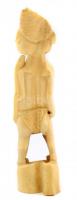 Vadász. Faragott csont szobrocska m: 20 cm