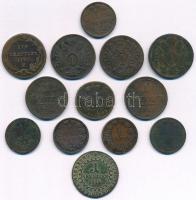 Ausztria 1765. 1pf Cu "Mária Terézia" + 1780H 1kr Cu "Mária Terézia" + 1800. 1kr...